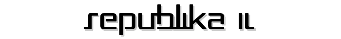 Republika II font
